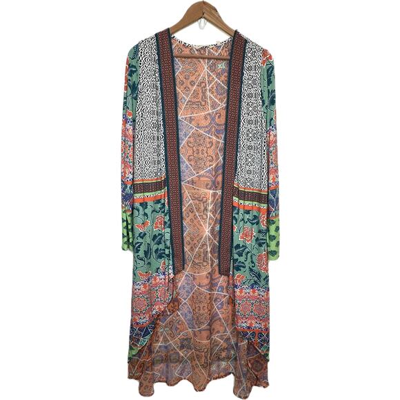 Soft surroundings Daydream topper boho cardigan in waterfall size Small - Picture 1 of 7
